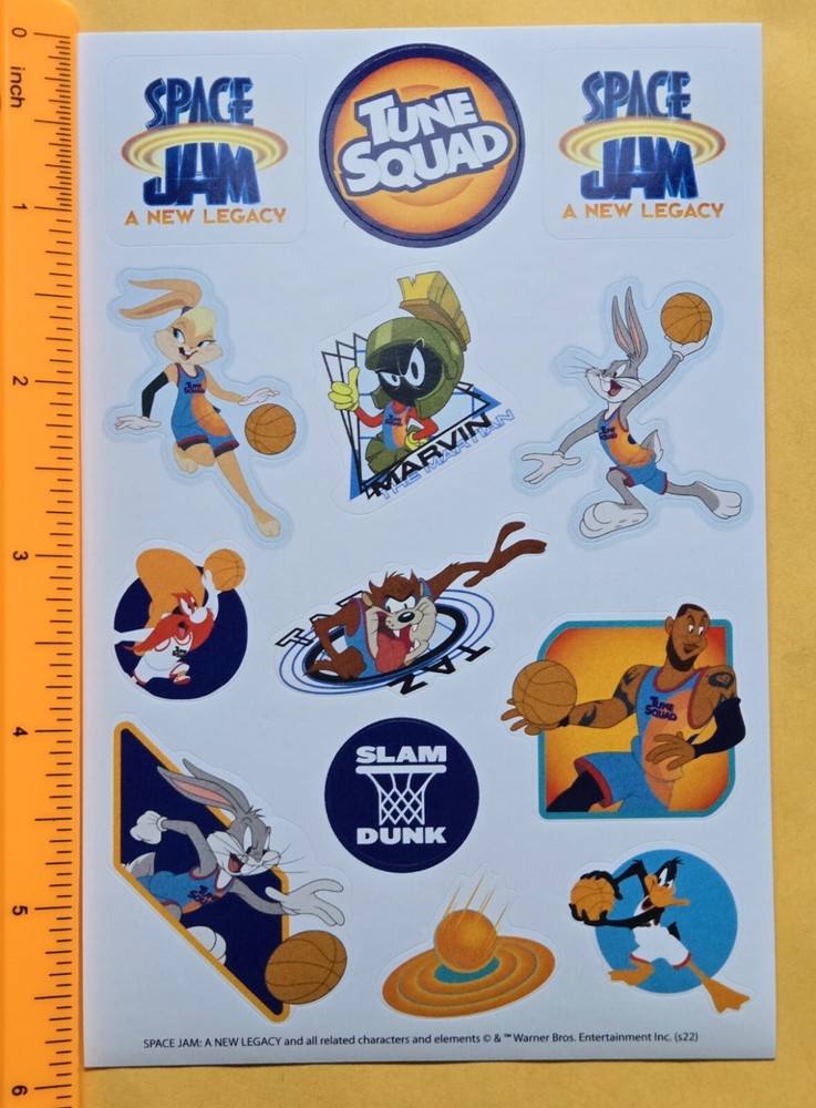 Space Jam Sticker Sheet