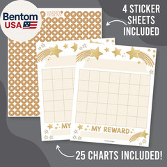 Sticker Chart for Kids Behavior at Home & Classroom – 25 Reward Chart for Kids I
