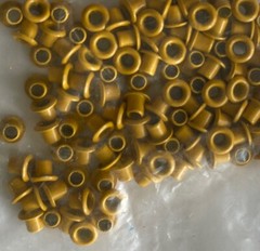 MUSTARD 1/8” ROUND METAL EYELETS(100pc)Lost Art Treasures •Fall•Autumn•Holes•