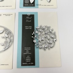 Memory Box Dies LOT of 6 Floral Wreath English Rose Bouquet Flourish Oval Frame