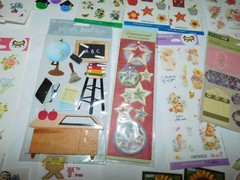 LARGE LOT VTG STICKERS 90s SOME SEALED FLORAL COUNTRY BEARS SUSAN WINGET ART 3D