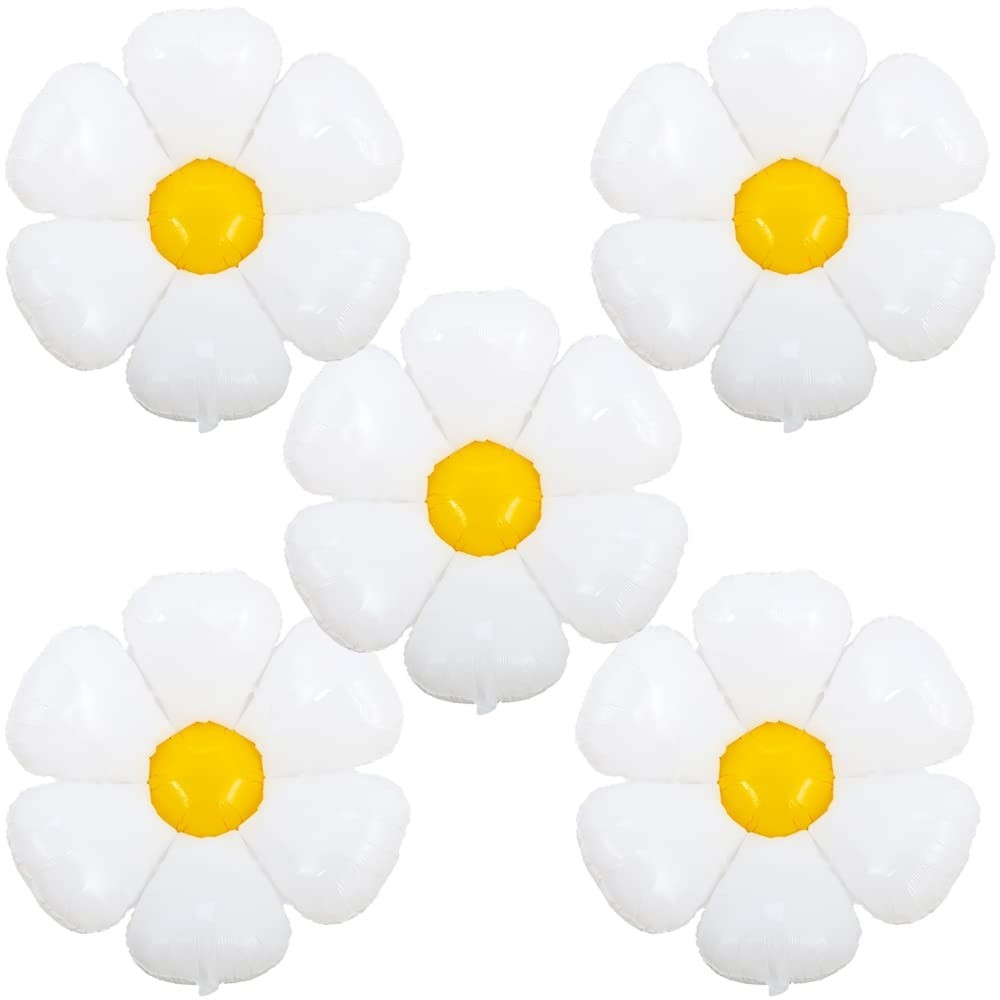 Daisy Balloons White Flower Balloon Daisy Themed Party Birthday Wedding Decor…