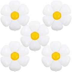 Daisy Balloons White Flower Balloon Daisy Themed Party Birthday Wedding Decor…