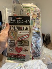 Recollections Mixed Lot Scrapbooking Embellishments Stickers Chipboard Die Cuts