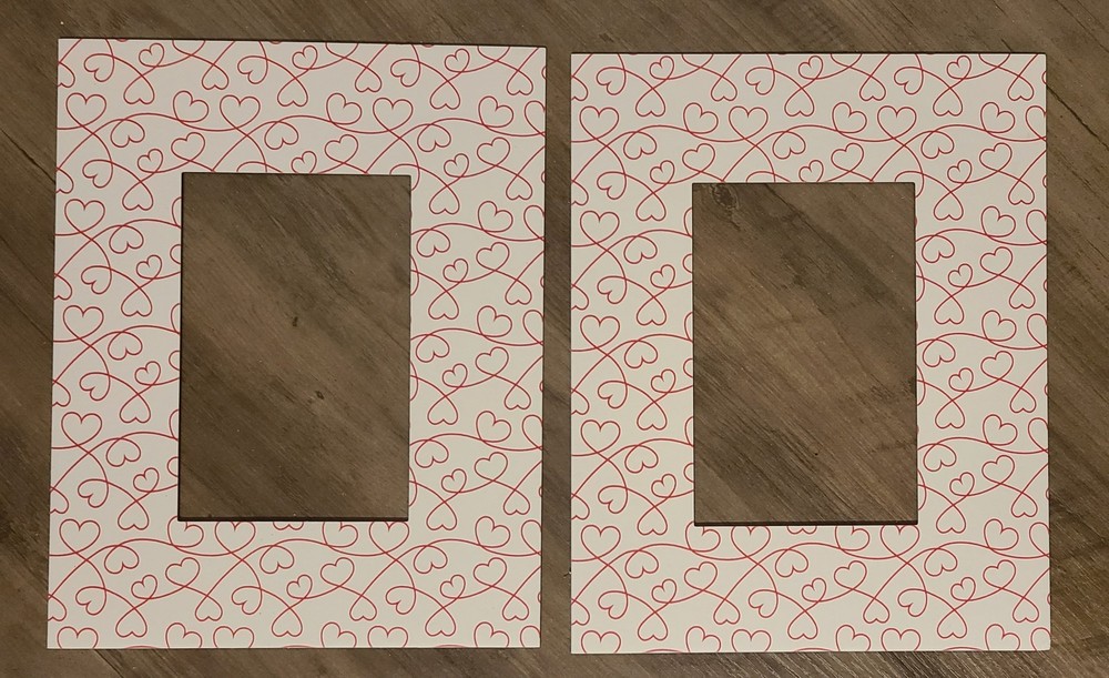 VALENTINE’S DAY HEARTS 8 x 10 PICTURE BORDER LOT OF 2