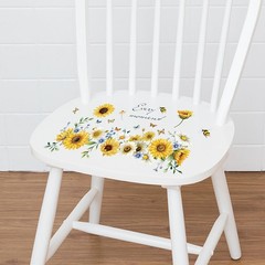 Artisan-Quality Sunflowers and Bees Transfers – 12»x18» for Crafts and Decor