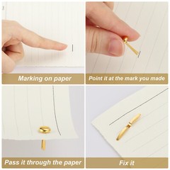 200 PCS Paper Brass Fasteners Split Pins Pastel Mini, Black, 4.5 x 8 mm
