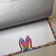 Lisa Frank Giant Sticker Activity Pad Over 2000 Stickers Partial Bendon