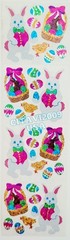 JILLSON & ROBERTS HAMBLY GLITTER STICKERS EASTER BUNNY EASTER EGG BASKET CHICKS.
