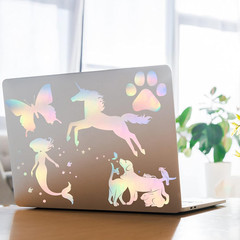36 Sheets Holographic Sticker Paper Clear A4 Vinyl Sticker Paper Self Adhesive W
