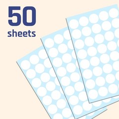 2000 Pack, 3/4″ Round Colored Dot Stickers Circle Labels – White