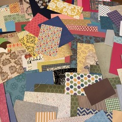 Lot Of 150+ Scrapbooking Paper Scraps