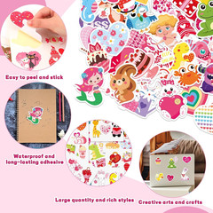 200 Pcs Valentines Stickers, Love Heart Stickers Valentine’S Day Sticker Bulk Vi