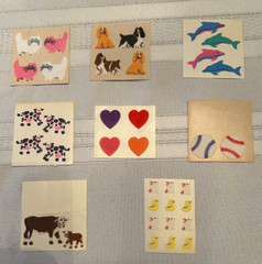 Vintage Rare Fuzzy Stickers from Sandylion and Hambly