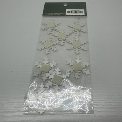 Christmas Crafts Snowflake Embellishment 3D Stickers Glitter
