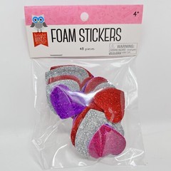 New Heart Shape Foam / Felt Stickers Self-Adhesive Kids Arts Craft 15 Pkgs =432