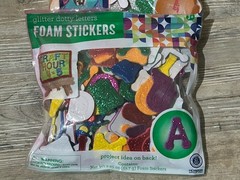 2 Packs of Glitter Foam Stickers By Horizon Craft Letters Numbers Self Adhesive
