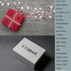 Classic Black & White 1512 Letter Stickers – Waterproof for Indoor & Outdoor