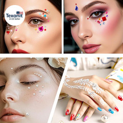 2774Pcs Gem Stickers Jewels for Crafts, Self Adhesive Rhinestone Jewel Stick on