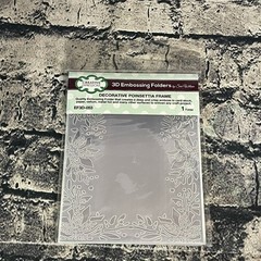 POINSETTIA FRAME – 3D EMBOSSING FOLDER by SUE WILSON & CREATIVE EXPRESSIONS