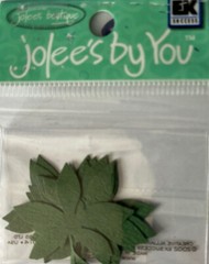 GREEN DARK PALM FROND Die-cut Embellishment(10pc)Jolee’s•Flower•Garden•Stems•