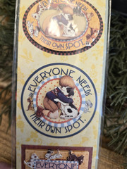 Mary Englebreit ME Dimensional Stickers Everyone Needs Their Own Spot Boy & Dog