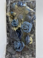 GRAPHIC 45 ROSE BOUQUET BON VOYAGE & FRENCH BLUE FLOWERS Bunch15 pieces 4501788
