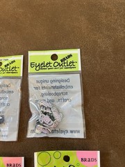 Eyelet Outlet Brads Lot of NEW 6 packs Card Making Scrapbooking Cats Hats Shoes