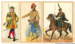 Military Uniform Illustrations, Military Art, CUT & PEEL STICKER SHEET
