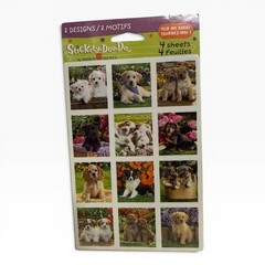 Vintage American Greetings Stickety Do Da Puppy Dog Stickers 4 Sheets 2 Designs