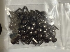 Dark Gray Metal 100 Pieces 5x10mm Brads Scrapbook Card Junk Journal Office #5101