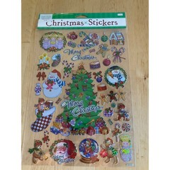 2006 Hobby Lobby Christmas Stickers Holographic Prismatic Sheet 6933204