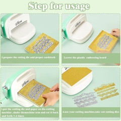 19 Pcs Die Cuts for Card Making Metal Lace Scrapbooking Border Cutting Emboss…