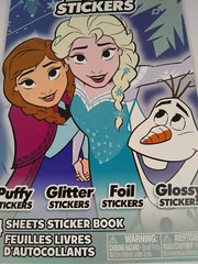 Disney Elsa Frozen 150 Stickers Kids Puffy Glitter Foil Glossy Sticker Book 3+
