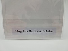 Butterfly Embellishments For Art And Scrapbooking 12 Pieces & Sample Card
