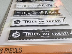 Jolees Halloween Ephemera Straw Wraps Sticker 8pc Gothic Junk Journal Scrapbook