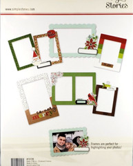 Simple Stories Make It Merry Christmas Baseboard Frames – 6pc Scrapbook Frames