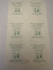 Vintage 1990s Mary Engelbreit Birthday Sticker Sheet 8 NOS Melissa Neufeld Ink