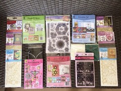 HOT OFF THE PRESS LOT-Stamps-Dazzles-Pockets-Brads-Folder~NEW
