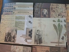 100 Pc Scrapbooking JJ Craft Ephemera Papers Vintage Art Collage Revisited