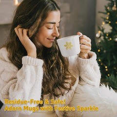 1000 Holiday Stickers for Cards, Valentine Stickers Roll – 6 Unique Snowflake…