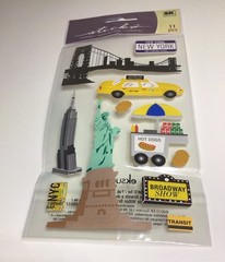 New York City NYC Theme Scrapbook Stickers Sealed Set Of 4 Packs