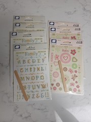 CLOUD 9 Design Scrapbooking Words & Elements Lot Of 40 NIP