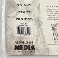 All Night Media Stamp Art Papers Tissue Texture Meadow Florals 10 Sheets
