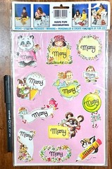 Mary Celebrity Mark 1 VTG Name Stickers Lot Scrapbooking Card Making