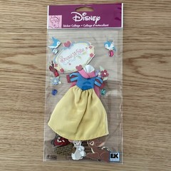 Disney EK Success Jolee’s Boutique 3-Dimensional Stickers Snow White Dress New