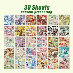 600+ Pcs Japanese Sticker Book | 30 Sheets Cute Decals for Journals, Planners, W