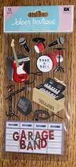 RARR Jolees Rock & Roll GARAGE BAND Drums Electric Guitar Drum Sticks Music 3D