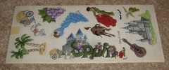 Stamping Station Clear Sticker Sheet ~ Travel….Spain (2003)