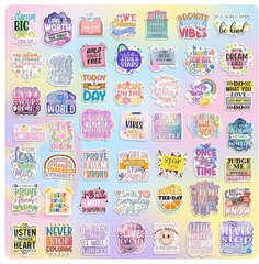 300 Water Bottle Stickers Motivational Laptop Decals Inspirational Adult Teen